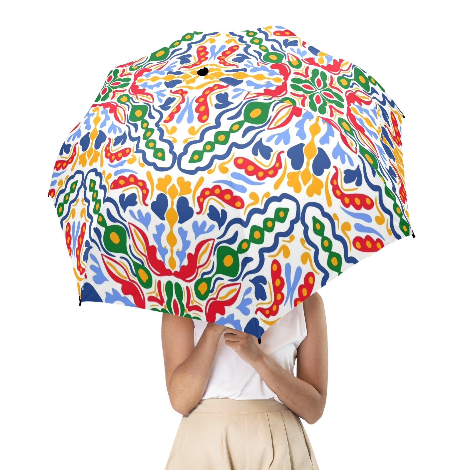 Bright Burst - Semi-Automatic Foldable Umbrella (Model U12) Semi-Automatic Foldable Umbrella (U12)