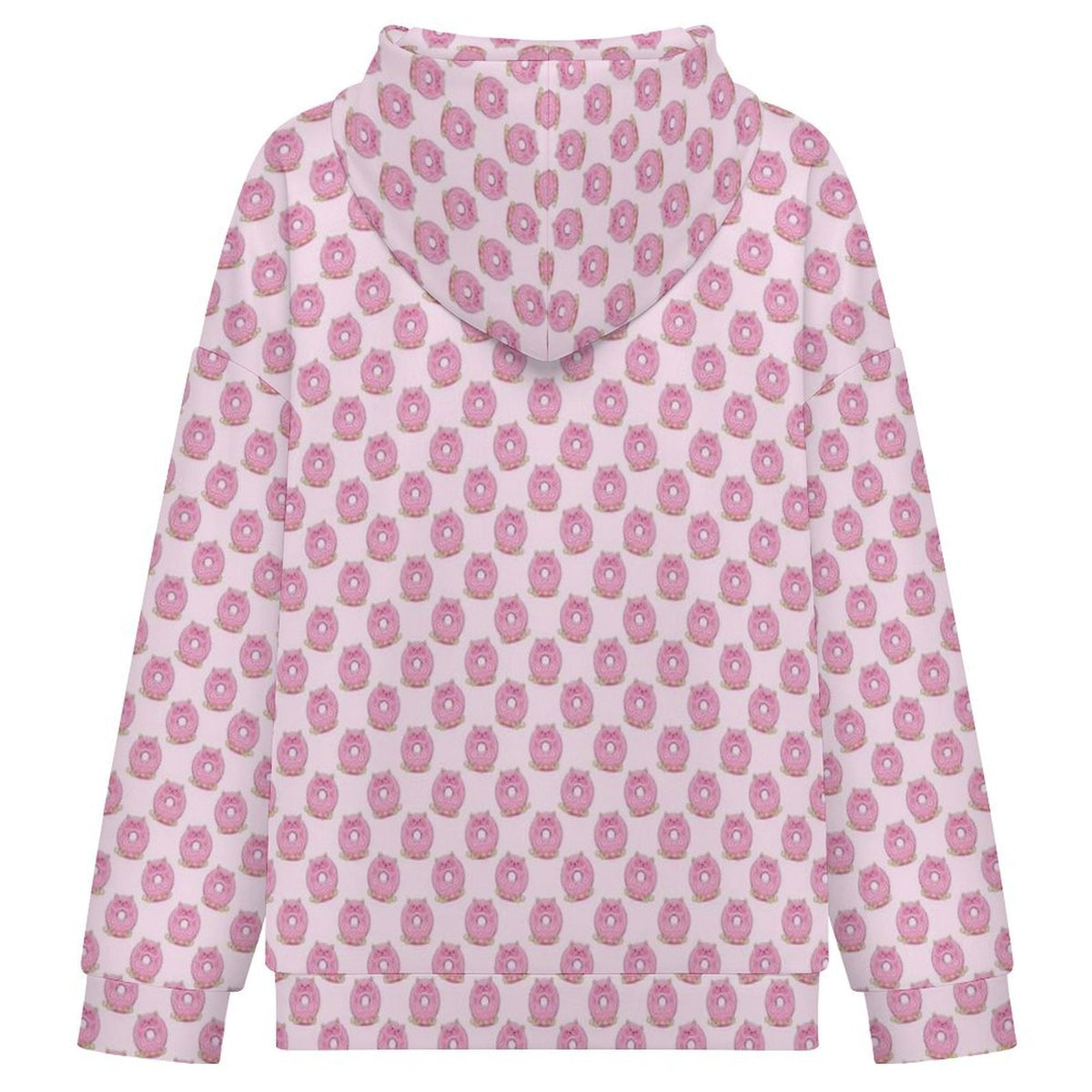 Pink Cat Doughnuts Women's Full-Zip Hoodie