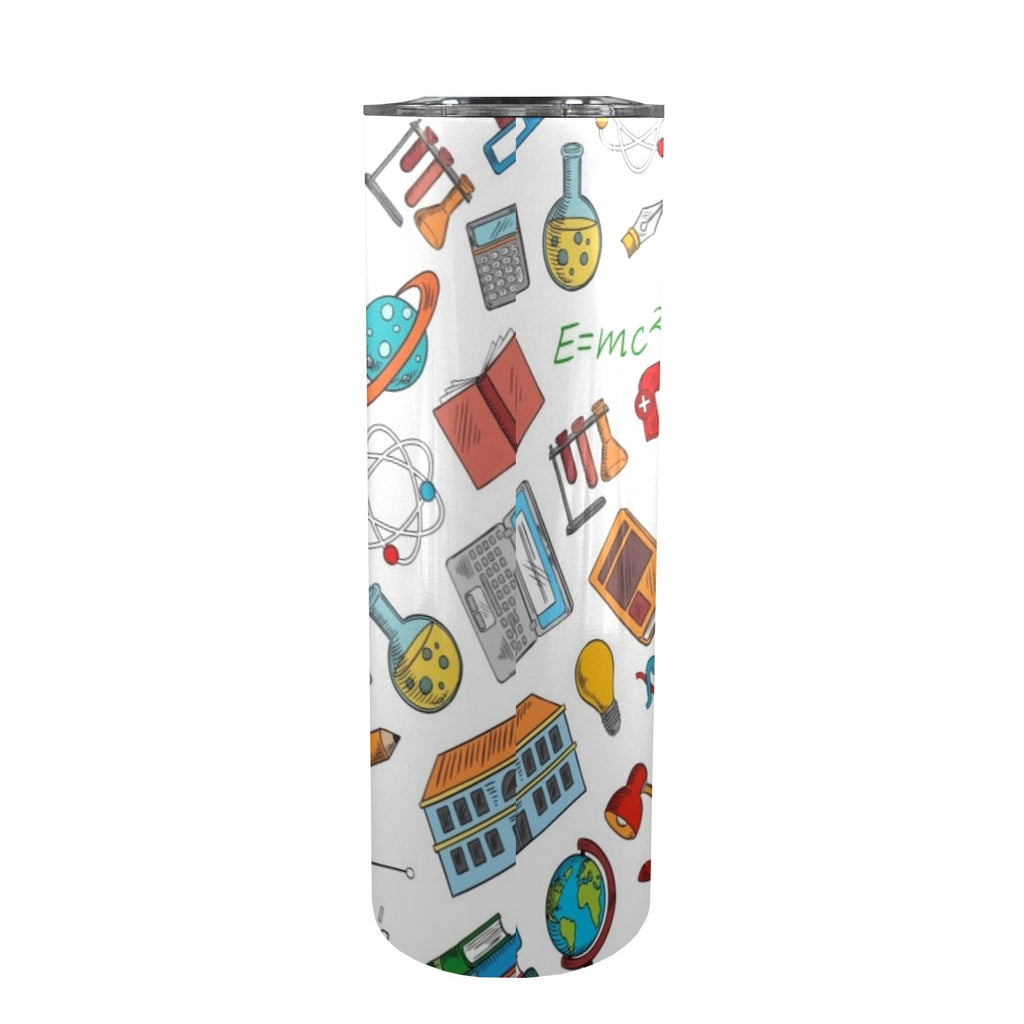 Science Time 20oz Tall Skinny Tumbler with Lid and Straw