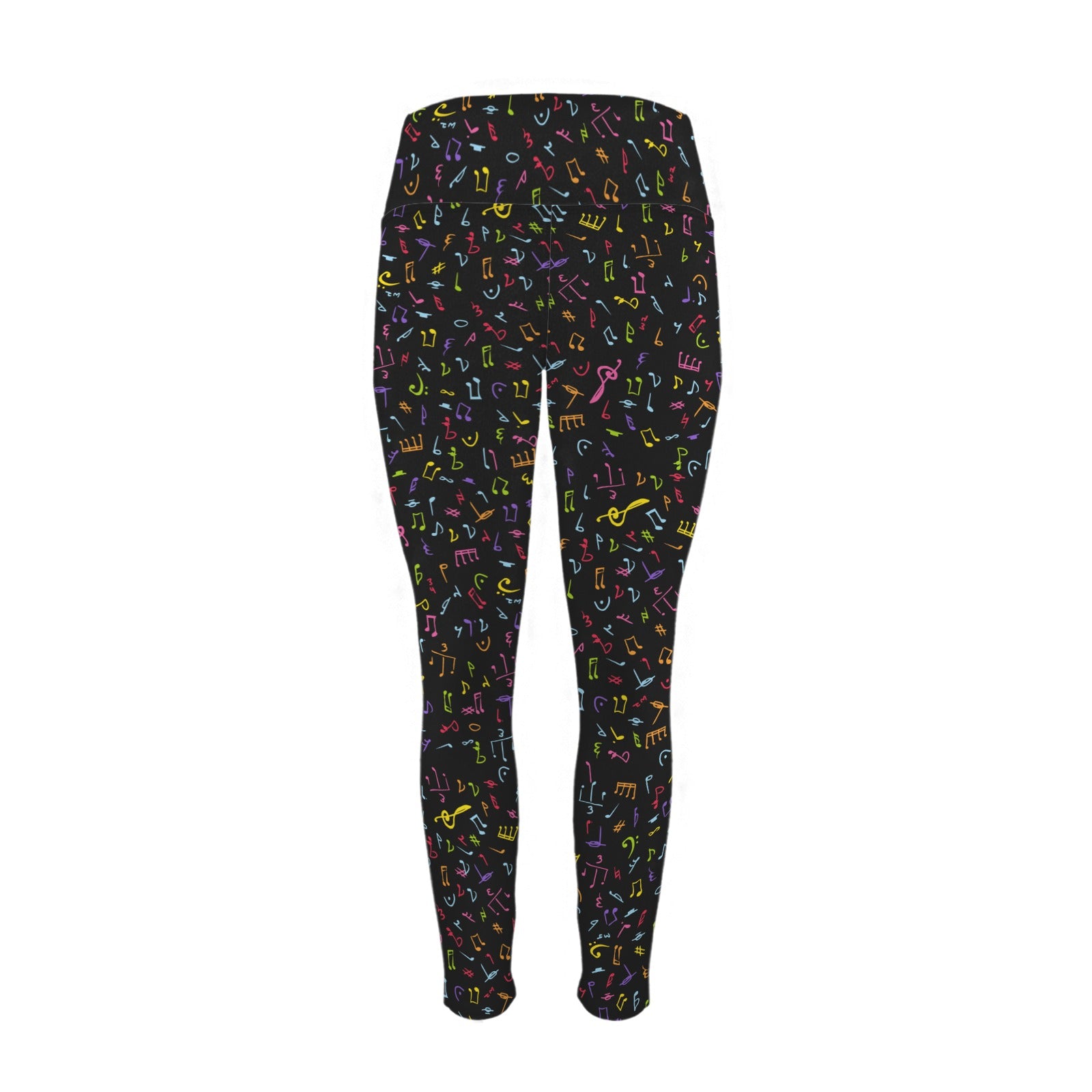 Music Notes - Women's High Waist Pockets Yoga Leggings