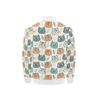 Cute Cat Faces Kids Bomber Jacket Kids Bomber Jacket animal Printed Offshore