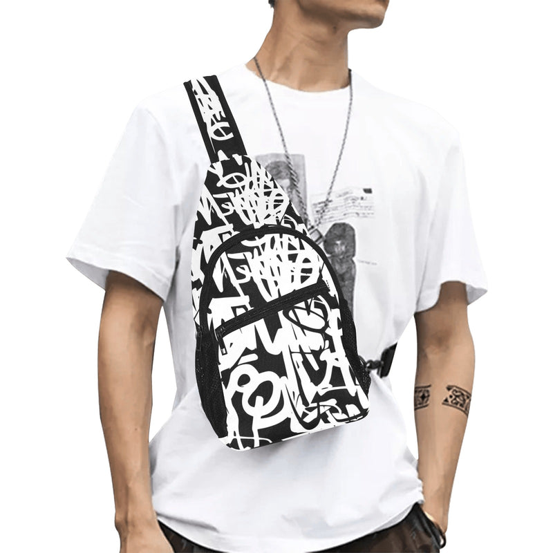 Graffiti Chest Bag One Size Cross Body Chest Bag Printed Offshore