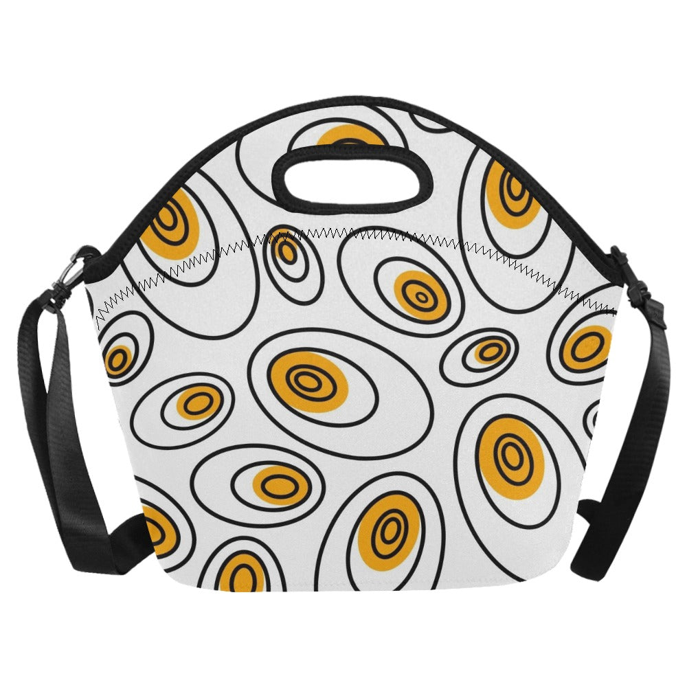 Abstract Eggs - Neoprene Lunch Bag Neoprene Lunch Bag Printed Offshore