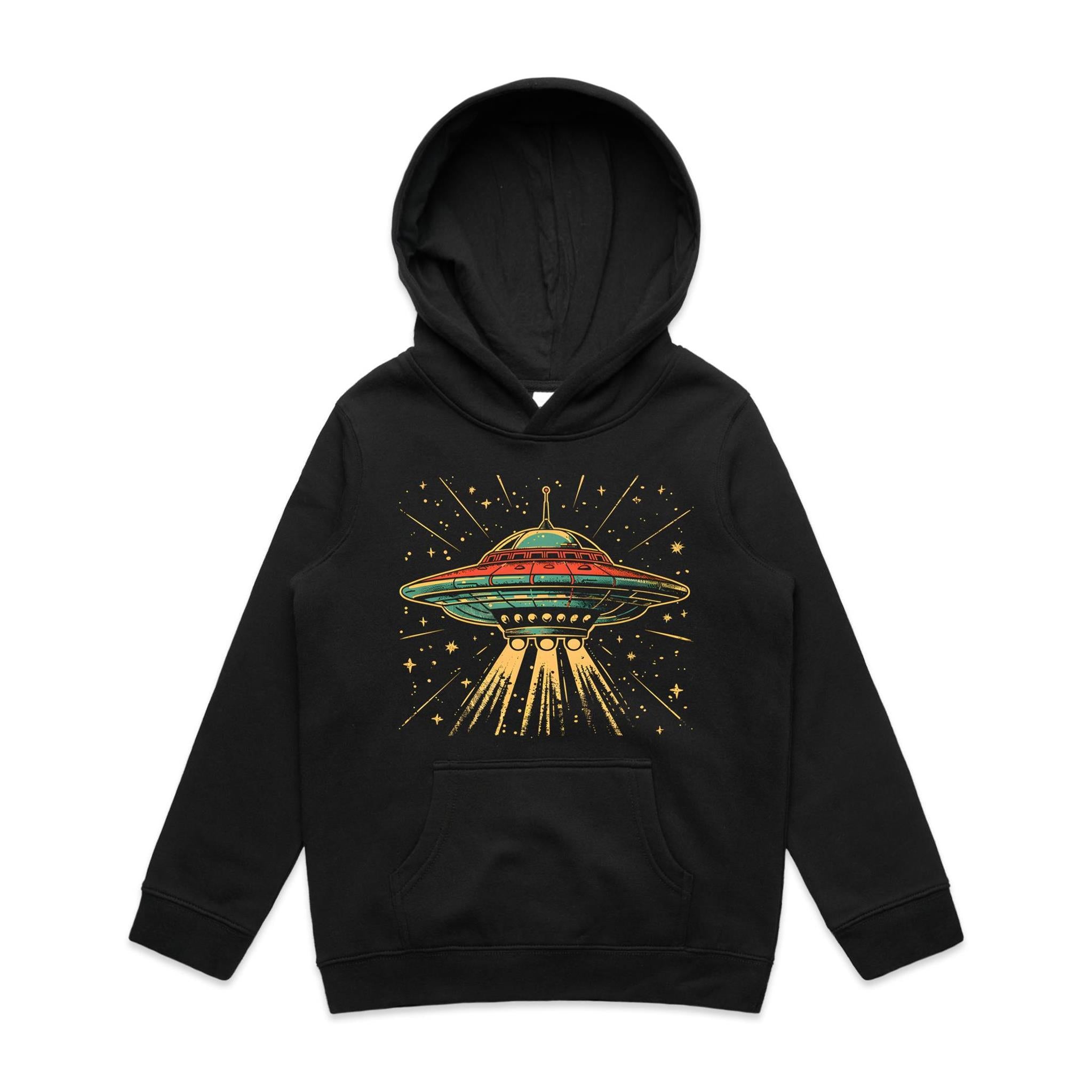 Retro UFO Kid's AS Colour Hoodie