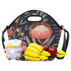 Australian Waratah Flower - Neoprene Lunch Bag Neoprene Lunch Bag Printed Offshore