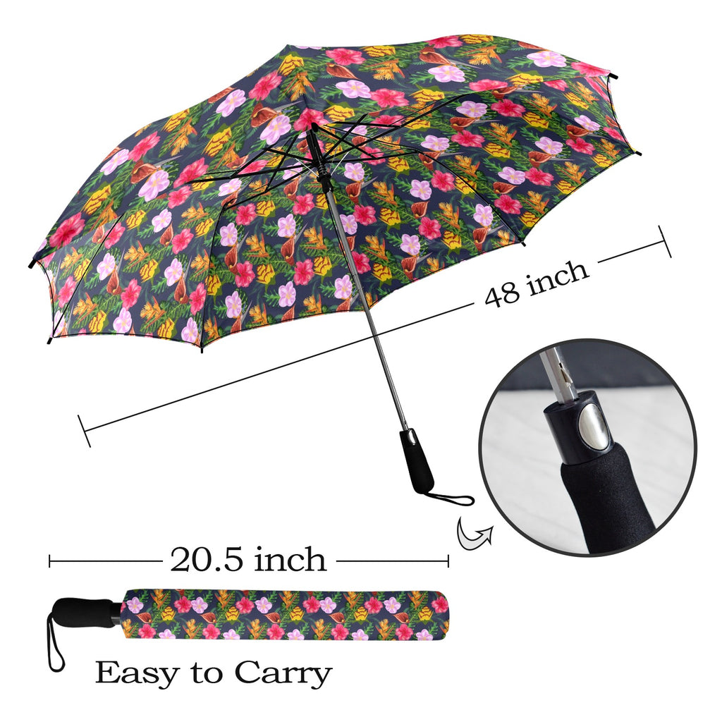 Tropical Floral Umbrella Umbrella Plants Printed Offshore
