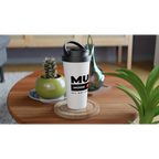 Mum Mode On - White 15oz Stainless Steel Travel Mug Travel Mug Globally Fulfilled Mum