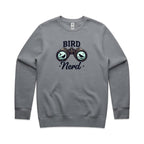 Bird Nerd - AS Colour Stencil Crew Sweatshirt Gravel Sweatshirt animal Printed In Australia