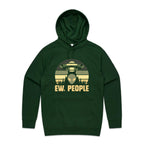 Alien, Ew People - Mens Hoodie Forest Green Mens Hoodie Printed In Australia Sci Fi