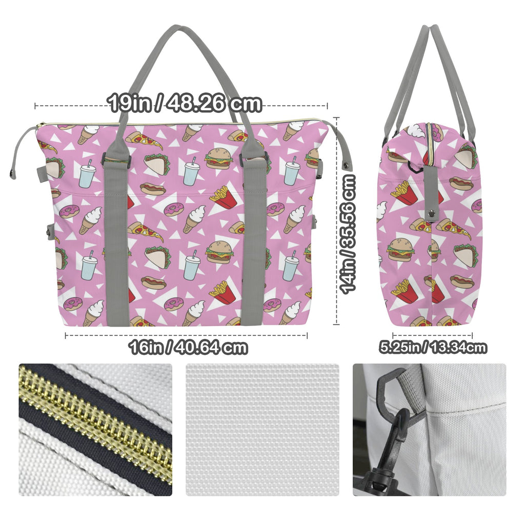 Fast Food Duffle Bag-Simple (Model 1715) Duffle Bag-Simple (1715)