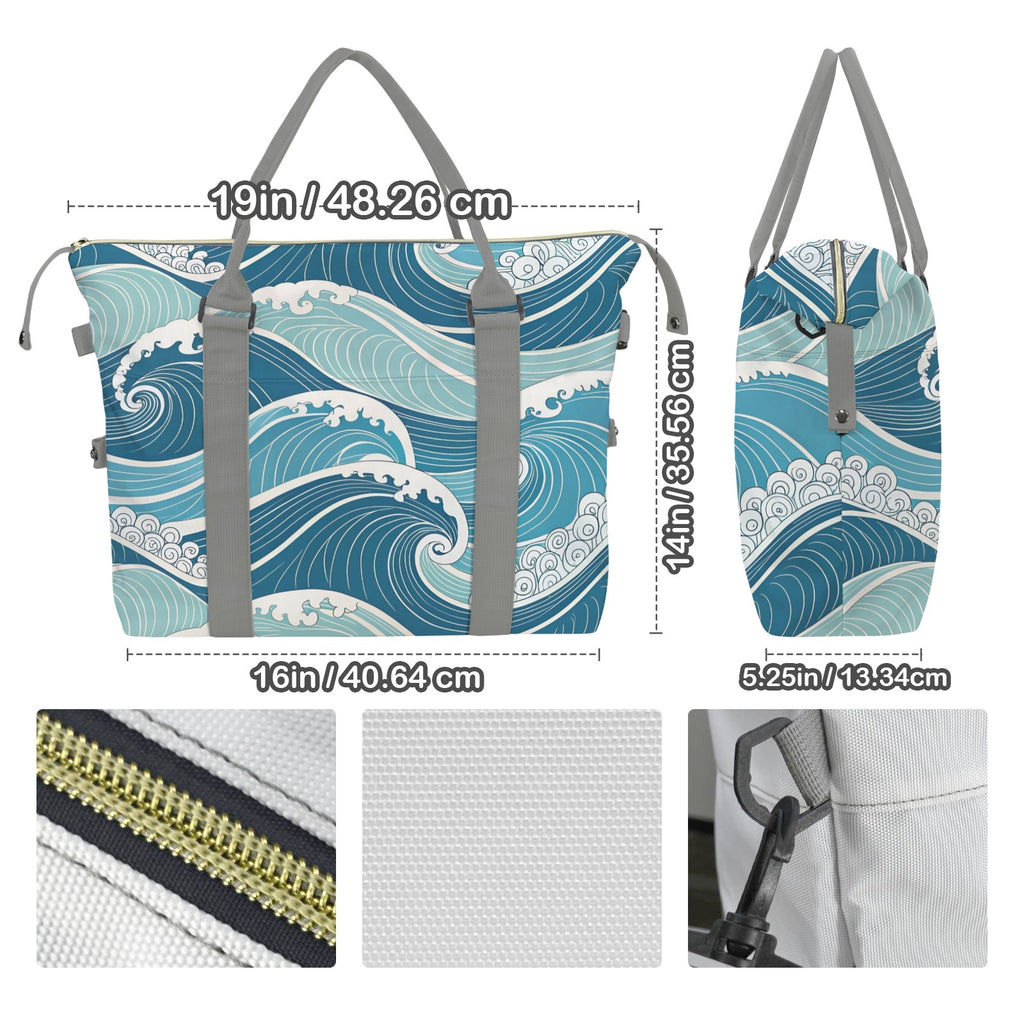 Ocean Waves Duffle Bag-Simple (Model 1715) Duffle Bag-Simple (1715)