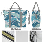 Ocean Waves Duffle Bag-Simple (Model 1715) Duffle Bag-Simple (1715)