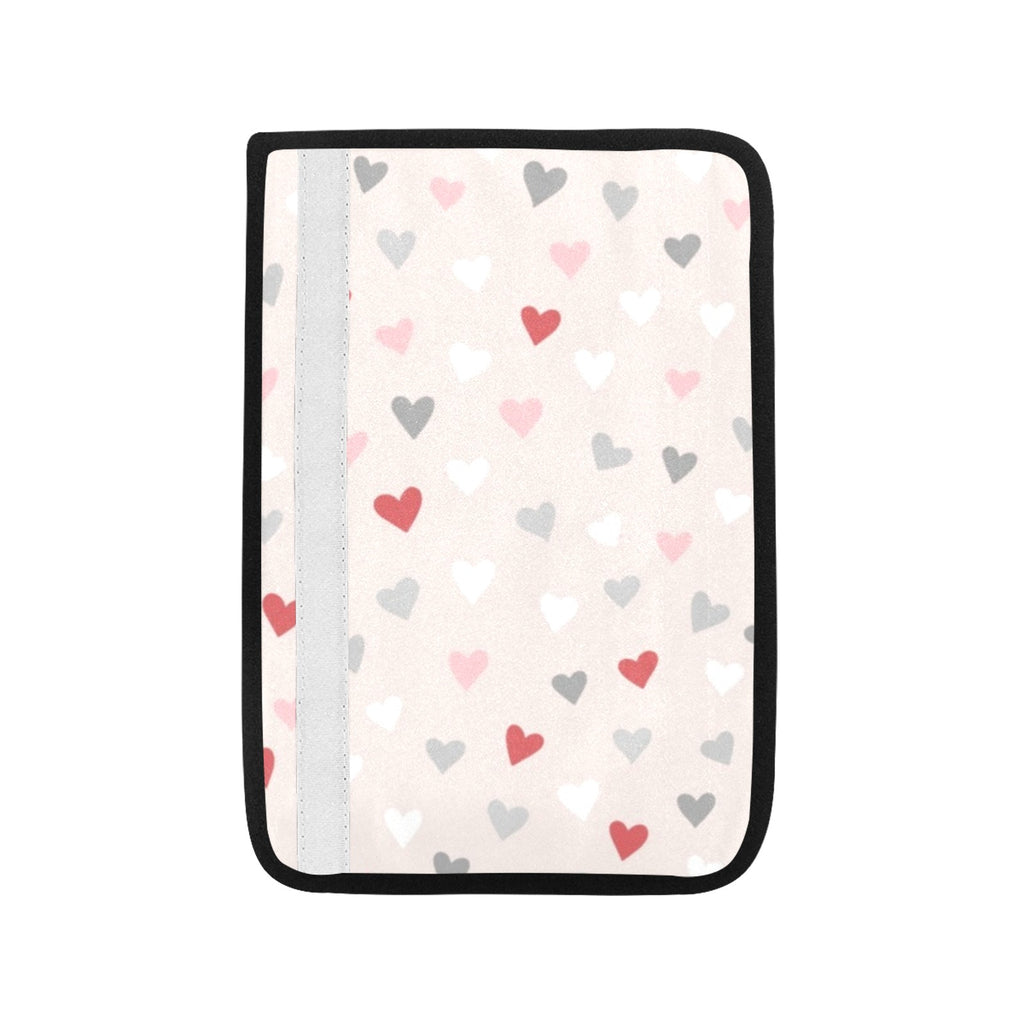 Pretty Hearts Car Seat Belt Cover 7''x10'' (Pack of 2) Car Seat Belt Cover 7x10 (Pack of 2) Love Printed Offshore