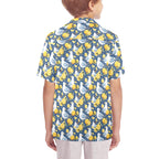Lemon Seagull Senior Kids Hawaiian Shirt