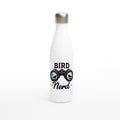 Bird Nerd - White 17oz Stainless Steel Water Bottle Default Title White Water Bottle animal Globally Fulfilled