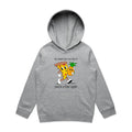 Pineapple Pizza Kid's AS Colour Hoodie Grey Marle Kids Hoodie Printed In Australia