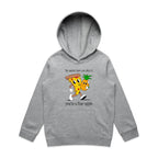 Pineapple Pizza - Kids Hoodie Grey Marle Kids Hoodie Printed In Australia