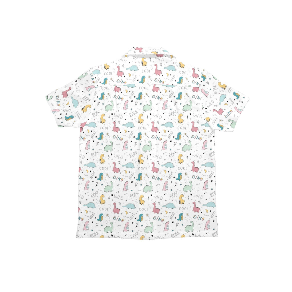 Quirky Dinosaurs Junior Kids Hawaiian Shirt