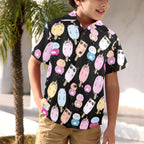 Cute Animal Ice Blocks - Junior Kids Hawaiian Shirt