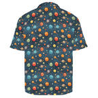 Galaxy Men's Crinkle Hawaiian Shirt