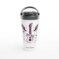 Personalised Let's Rock White 15oz Stainless Steel Travel Mug Default Title Personalised Travel Mug Globally Fulfilled