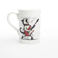 Personalised Cat Playing Guitar White 10oz Porcelain Slim Mug Default Title Personalised Porcelain Mug animal Globally Fulfilled Music