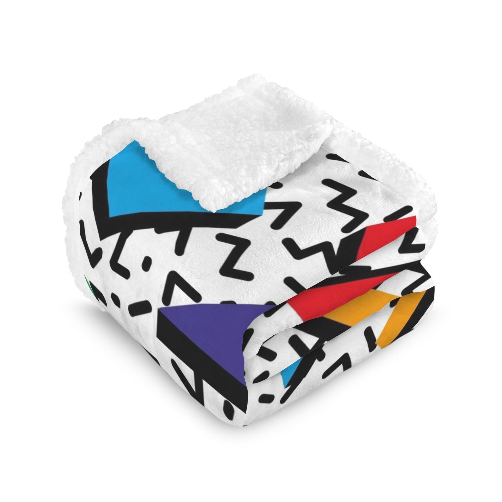 Graphic 80's - Double-Layer Fleece Blanket 51"x59"