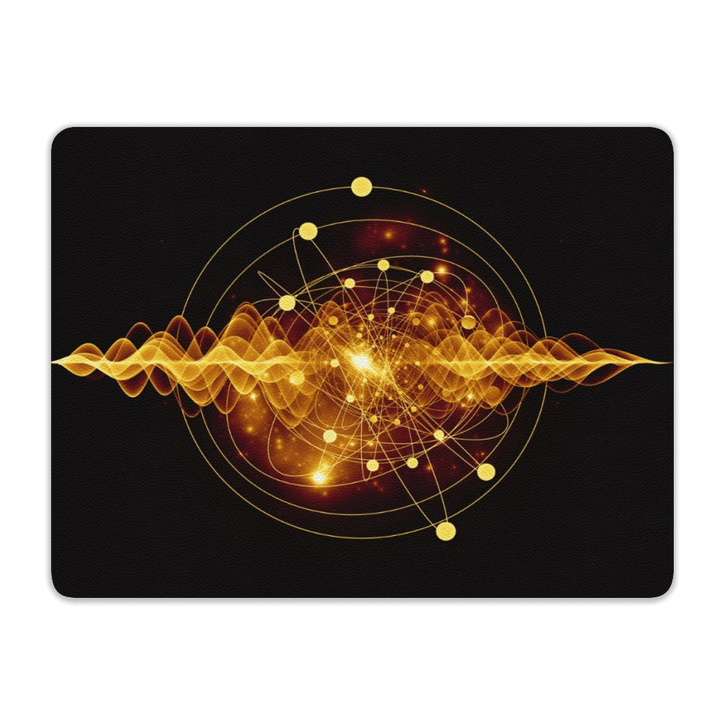 Atomic Wave Leather Mouse Pad Leather Mouse Pad Printed Offshore Science