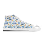 UFO's And Aliens Men's High Top Canvas Shoes Men's Classic High Top Canvas Shoes Printed Offshore Sci Fi