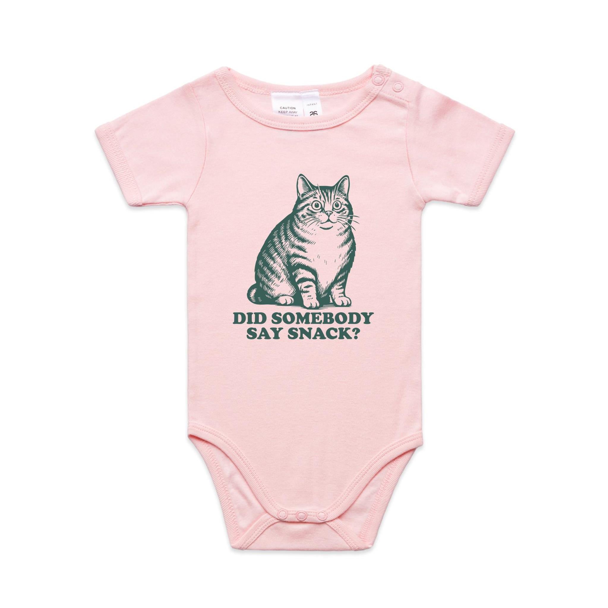 Cat, Did Somebody Say Snack? - Baby Bodysuit