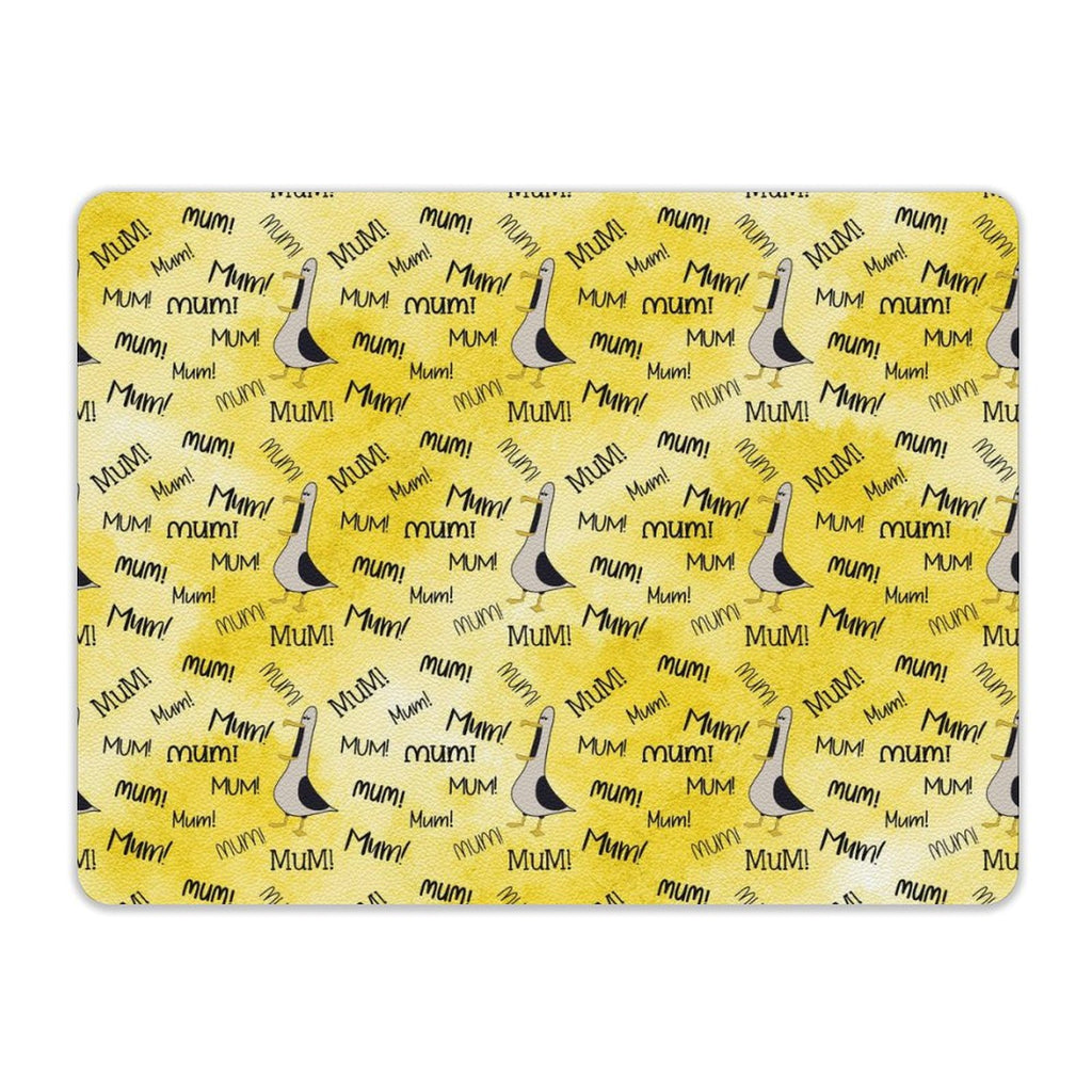 Mum Seagull - Leather Mouse Pad Leather Mouse Pad animal Mum Printed Offshore