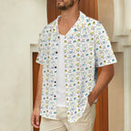 Camping Life Men's Short Sleeve Hawaiian Shirt Men's Hawaiian Shirt (New) Printed Offshore