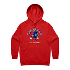 Keeping The Blues Alive - Womens Hoodie Red Womens 2XL Womens Hoodie Music Printed In Australia Retro