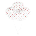 Red Lightning Wide Brim Bucket Hat Wide Brim Bucket Hat comic Printed Offshore