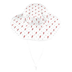 Red Lightning Wide Brim Bucket Hat Wide Brim Bucket Hat comic Printed Offshore