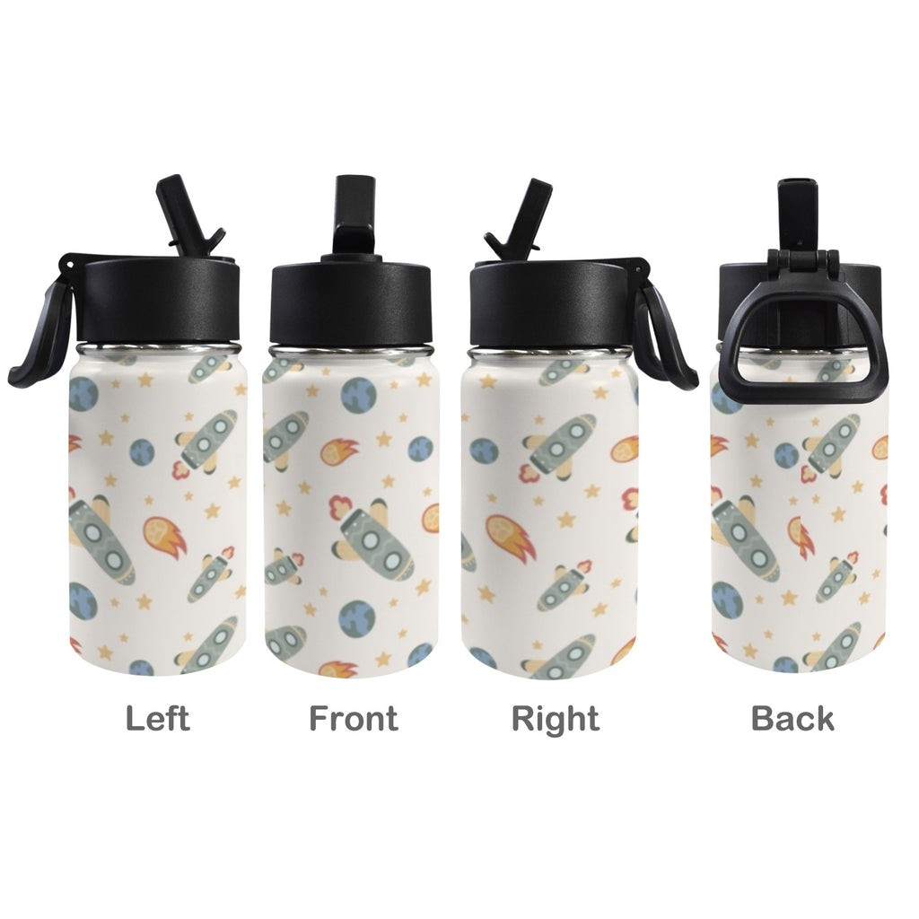 Rockets 12oz Kids Water Bottle with Straw Lid