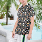 Eyes On Black Senior Kids Hawaiian Shirt