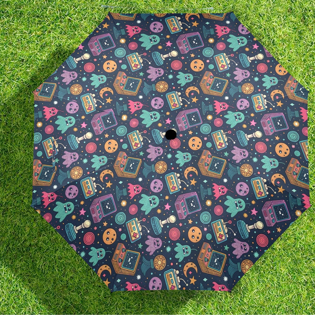 Space Arcade Umbrella Umbrella Games Printed Offshore