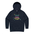If You Can Read This, You're Standing Too Close To Me - Womens Hoodie Navy Womens Hoodie Printed In Australia