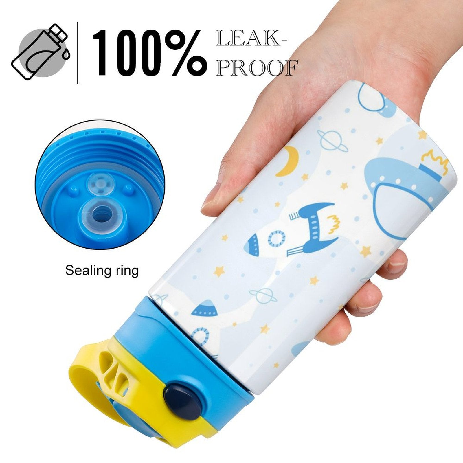 UFO's - Little Kids Water Bottle Little Kids Water Bottle Printed Offshore Sci Fi