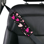 Pink Hearts Car Seat Belt Cover 7''x10'' (Pack of 2) Car Seat Belt Cover 7x10 (Pack of 2) Love Printed Offshore