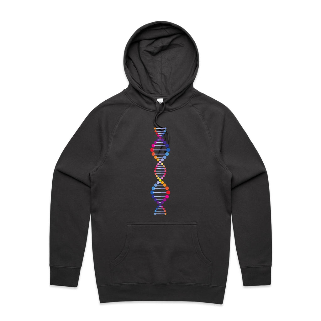 DNA - Mens Hoodie Coal Mens Hoodie Printed In Australia Science