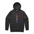 DNA - Mens Hoodie Coal Mens Hoodie Printed In Australia Science