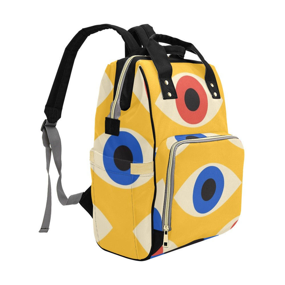 Eyes on Yellow - Multi-Function Backpack, Nappy / Diaper Bag