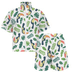 Toucans Women's Windbreaker Short Set Women's Windbreaker Short Set animal Printed Offshore