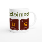 Self Proclaimed Genius - White 11oz Ceramic Mug White 11oz Mug Funny Globally Fulfilled Science