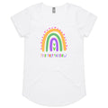 Find Your Rainbow - Womens Scoop Neck T-Shirt White Womens Scoop Neck T-shirt Positivity Printed In Australia