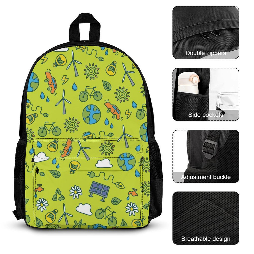 Go Green - Three Piece Backpack Set