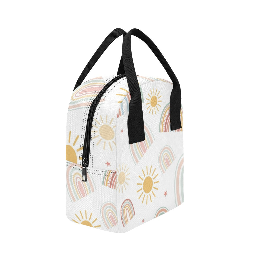 Pastel Rainbows - Zipper Lunch Bag Zipper Lunch Bag Printed Offshore