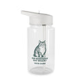 Personalised Cat, Did Somebody Say Snack Tritan Water Bottle 16.9oz Transparent Personalised Clear Tritan Water Bottle Globally Fulfilled